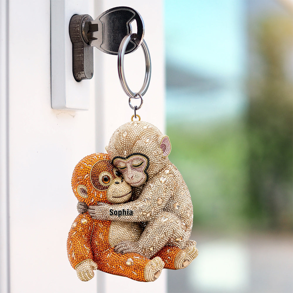 Monkey Punch Keychain - Personalized Gift for Animal Lovers! Keychains PopCulturePrints
