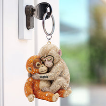 Load image into Gallery viewer, Monkey Punch Keychain - Personalized Gift for Animal Lovers! Keychains PopCulturePrints
