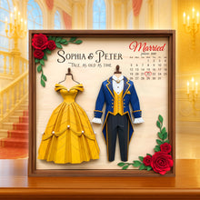 Load image into Gallery viewer, Dressed For Forever Acrylic Plaque - Personalized Married Gifts For Couples Shaped Plaques PopCulturePrints
