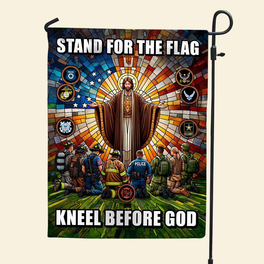 Honor & Faith Garden Flag for First Responders Garden Flag PopCulturePrints
