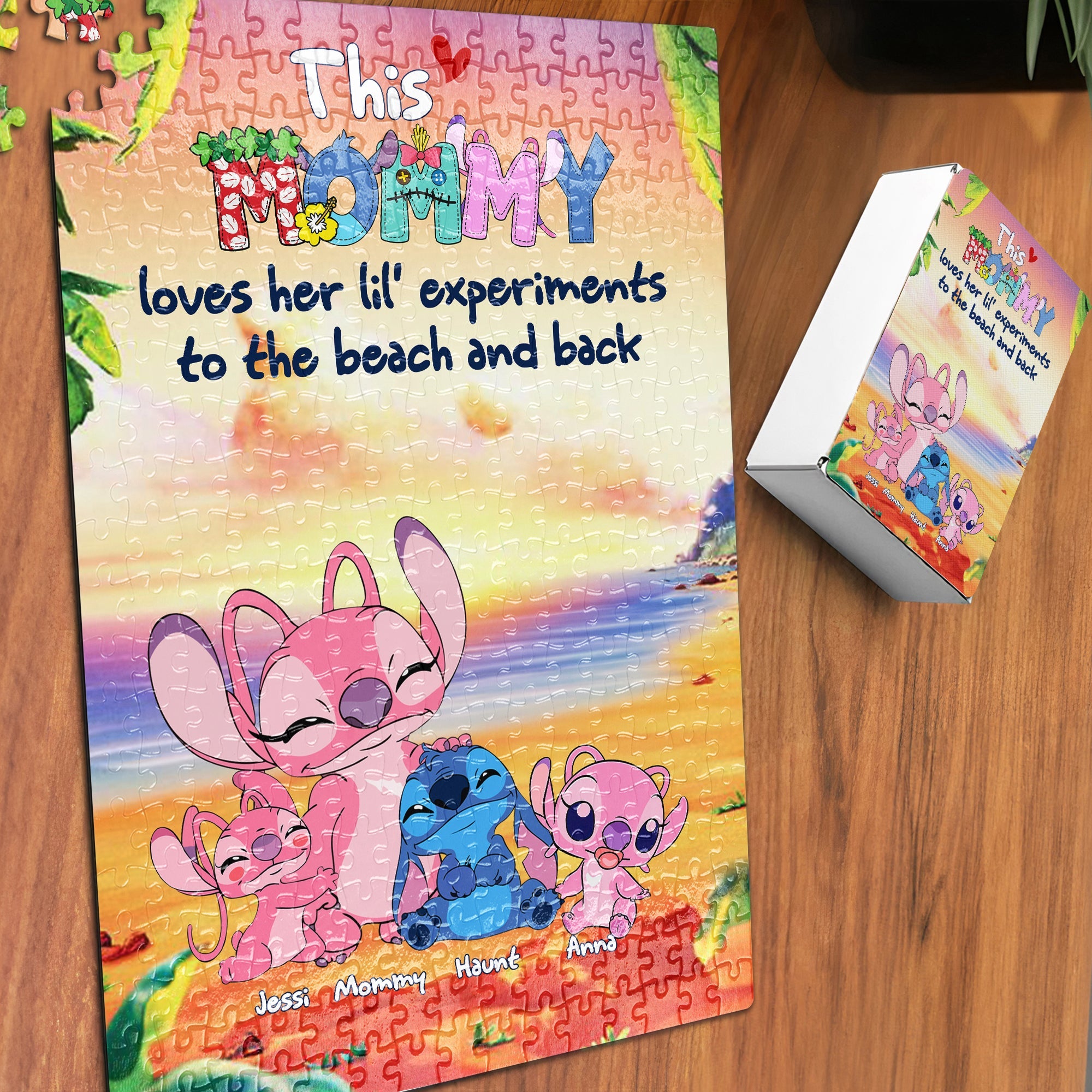 This Mama Loves Her Lil' Experiments | Personalized Puzzle Gift for Mom & Grandma Jigsaw Puzzles PopCulturePrints