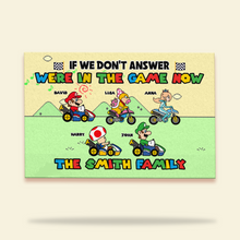 Load image into Gallery viewer, Custom Family Video Game Doormat Doormat PopCulturePrints
