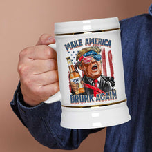 Load image into Gallery viewer, Patriotic Humor Beer Stein - Make America Drunk Again Beer Stein PopCulturePrints
