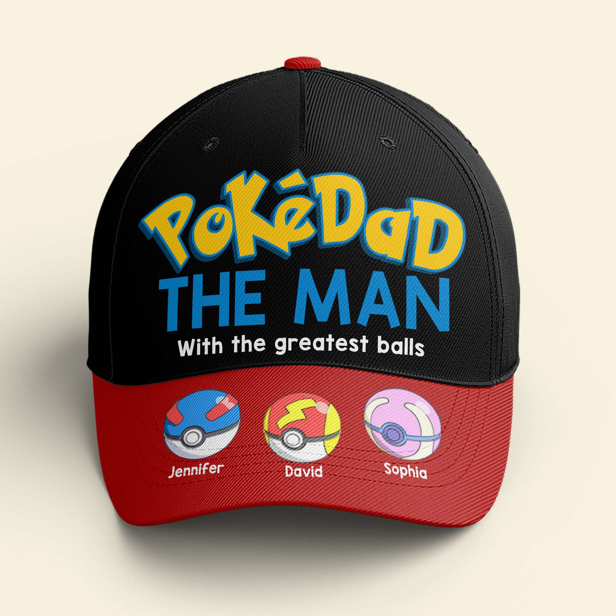 Custom PokéDad Cap - Personalized Father's Day Gift