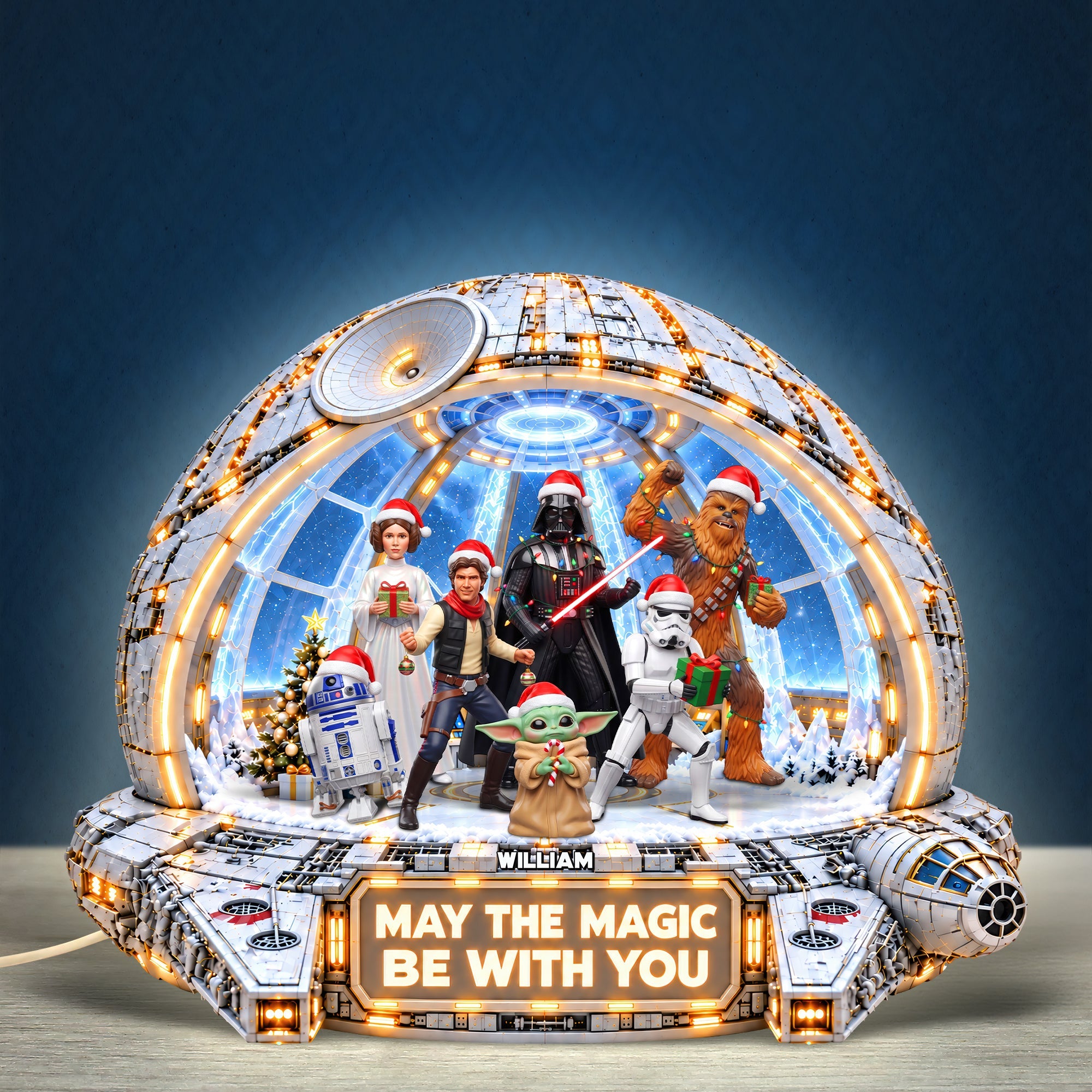 May The Magic Be With You - Personalized Universe War Light Box - Unique Gifts for Star Wars Fans