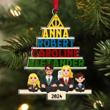 Load image into Gallery viewer, Personalized Harry Potter Family Name Acrylic Ornament
