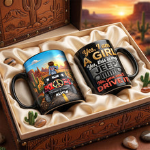 Load image into Gallery viewer, Adventure Girl Magic Coffee Mug - Personalized Gift for Off-road Lovers Coffee Mug PopCulturePrints
