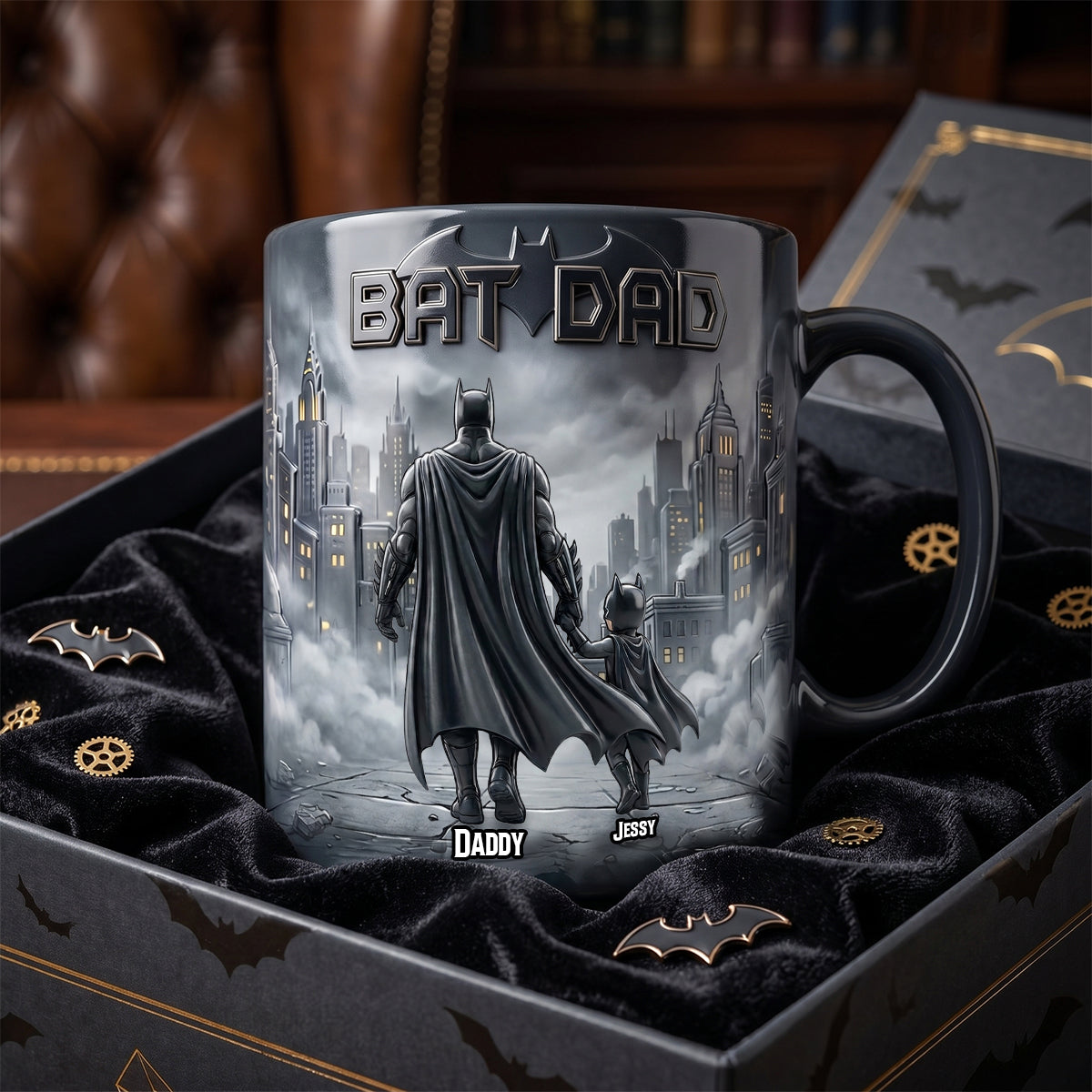 “For the Legendary Dad, Always a Hero!” - Personalized Magic Mug for Dad, Grandpa, or Any Father Figure Coffee Mug PopCulturePrints