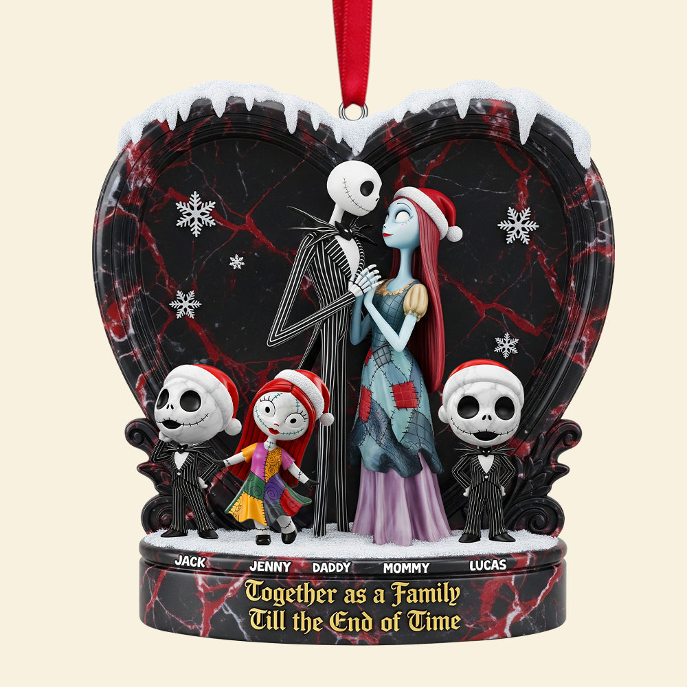 Together as a Family - Personalized Christmas Ornament for Loved Ones Ornament PopCulturePrints