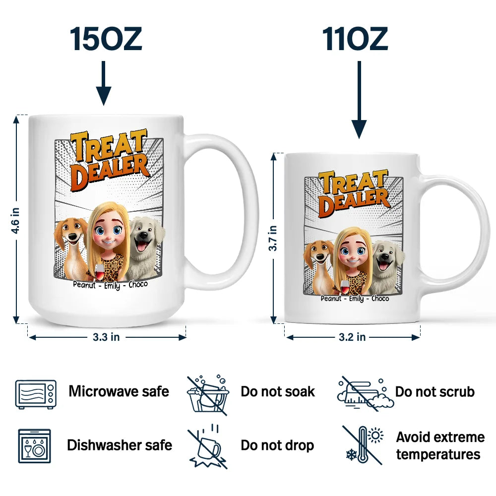 Treat Dealer Mug - Personalized Gift for Dog Lovers Mug PopCulturePrints