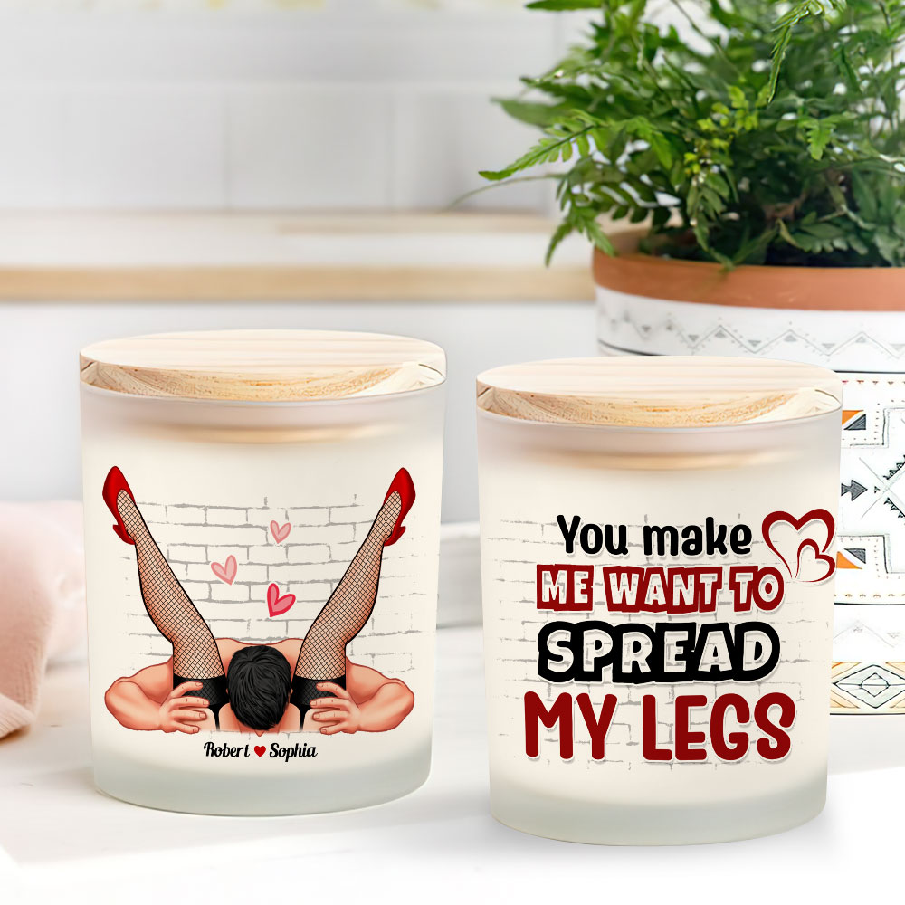 Personalized Couple Scented Candle - Fun & Flirty Design Scented Candle PopCulturePrints
