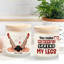 Load image into Gallery viewer, Personalized Couple Scented Candle - Fun &amp; Flirty Design Scented Candle PopCulturePrints
