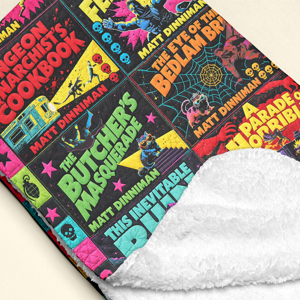 “Unleash Your Adventure Spirit” - Survival Challenge Blanket - Personalized Gift for Gamers and Horror Fans Blanket PopCulturePrints