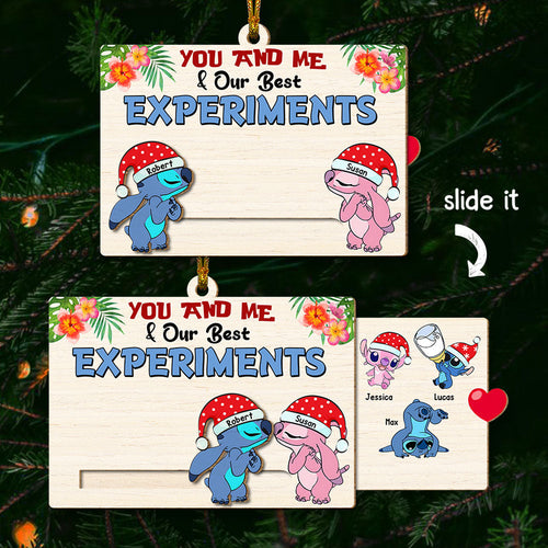 Custom Wooden Slider Ornament - Perfect Valentine's Day Gifts for Couples Ornament PopCulturePrints