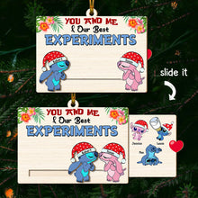 Load image into Gallery viewer, Custom Wooden Slider Ornament - Perfect Valentine&#39;s Day Gifts for Couples Ornament PopCulturePrints
