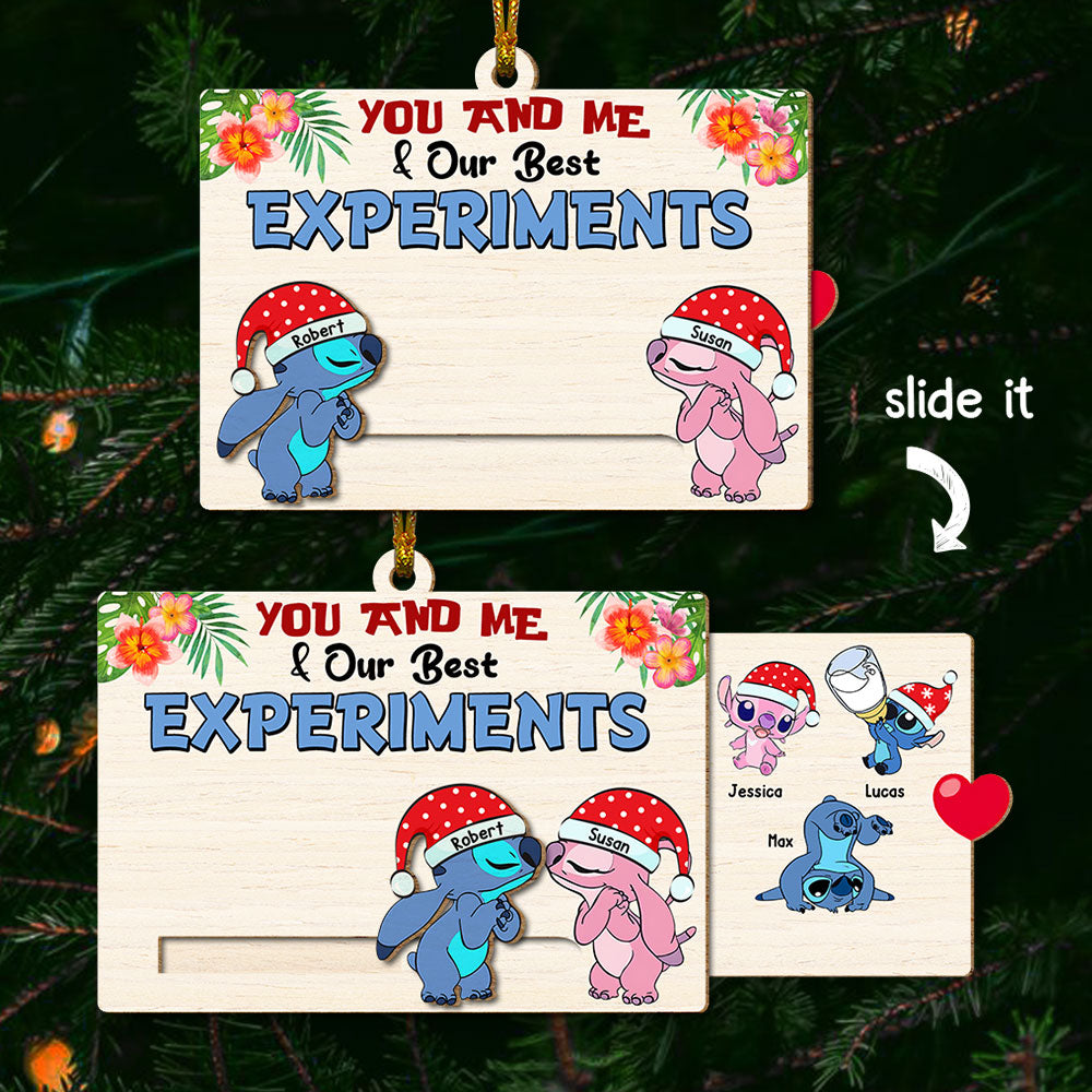 Custom Wooden Slider Ornament - Perfect Valentine's Day Gifts for Couples Ornament PopCulturePrints