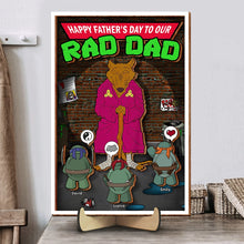 Load image into Gallery viewer, Rad Dad Personalized Wood Sign - Cool Father&#39;s Day Gift Wood Sign PopCulturePrints
