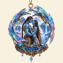 Load image into Gallery viewer, I See You, My Love - Blue Alien Couple Christmas Ornament - Personalized Gift for Christmas
