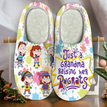 Load image into Gallery viewer, Personalized Grandma Cartoon Slippers - Rugrats Theme
