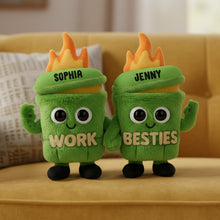 Load image into Gallery viewer, Spread Joy with Your Cute Dumpster Coworkers - Personalized Gifts for Team Mates Pillow PopCulturePrints
