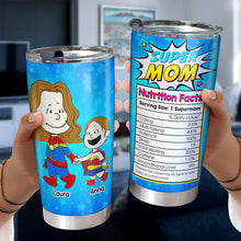 Load image into Gallery viewer, &quot;Every Day is Supermom Day&quot; - Personalized Tumbler for Mom, Grandma, and Special Women Tumbler Cup PopCulturePrints
