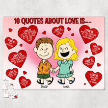 Load image into Gallery viewer, Personalized Romantic Love Quotes Couples Jigsaw Puzzle
