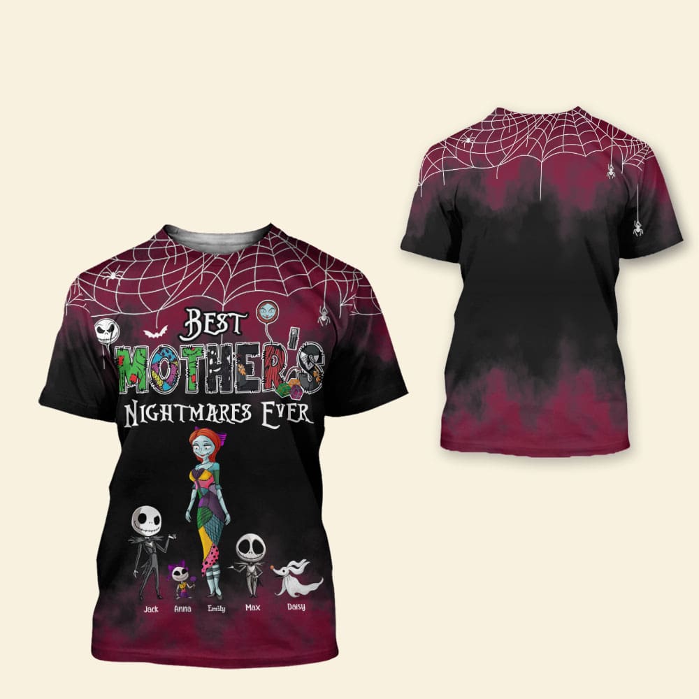 Best Mother's Nightmares Ever - Personalized 3D Mom Shirt AOP Products PopCulturePrints