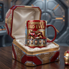 Load image into Gallery viewer, Strongest Dad Ever Magic Coffee Mug - Custom Gift for Dads and Grandpas Coffee Mug PopCulturePrints
