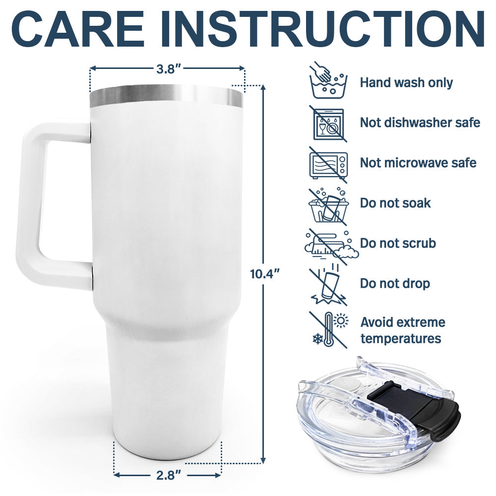 First Dad, Now Grandpa Hand Prints - Personalized Engraved 40oz Tumbler Engraved 40oz Tumbler PopCulturePrints