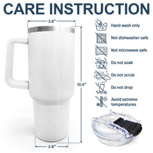 Load image into Gallery viewer, &quot;We Love You, Dad!&quot; - Personalized Stars &amp; Stripes 40oz Tumbler - Custom Gift for Dad and Grandpa Engraved 40oz Tumbler PopCulturePrints
