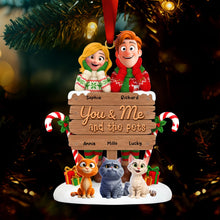 Load image into Gallery viewer, You &amp; Me Acrylic Ornament - Personalized Gifts for Pet Lovers Ornament PopCulturePrints

