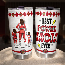 Load image into Gallery viewer, Personalized Power Mom Tumbler - Custom Superhero Gift for Mother&#39;s Day Tumbler Cup PopCulturePrints
