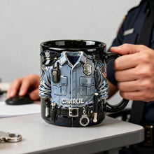 Load image into Gallery viewer, Proud to Serve - Personalized Officer Coffee Mug | Custom Gift for Police Officers, Friends, and Family
