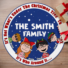 Load image into Gallery viewer, Personalized Family Christmas Round Rug - Celebrate Together 2023 Doormat PopCulturePrints
