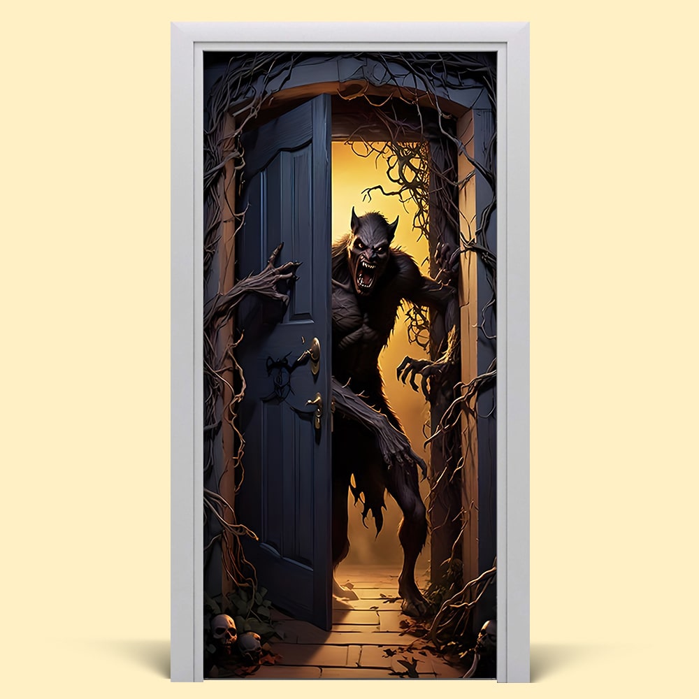 Werewolf Horror Fan Personalized Door Cover