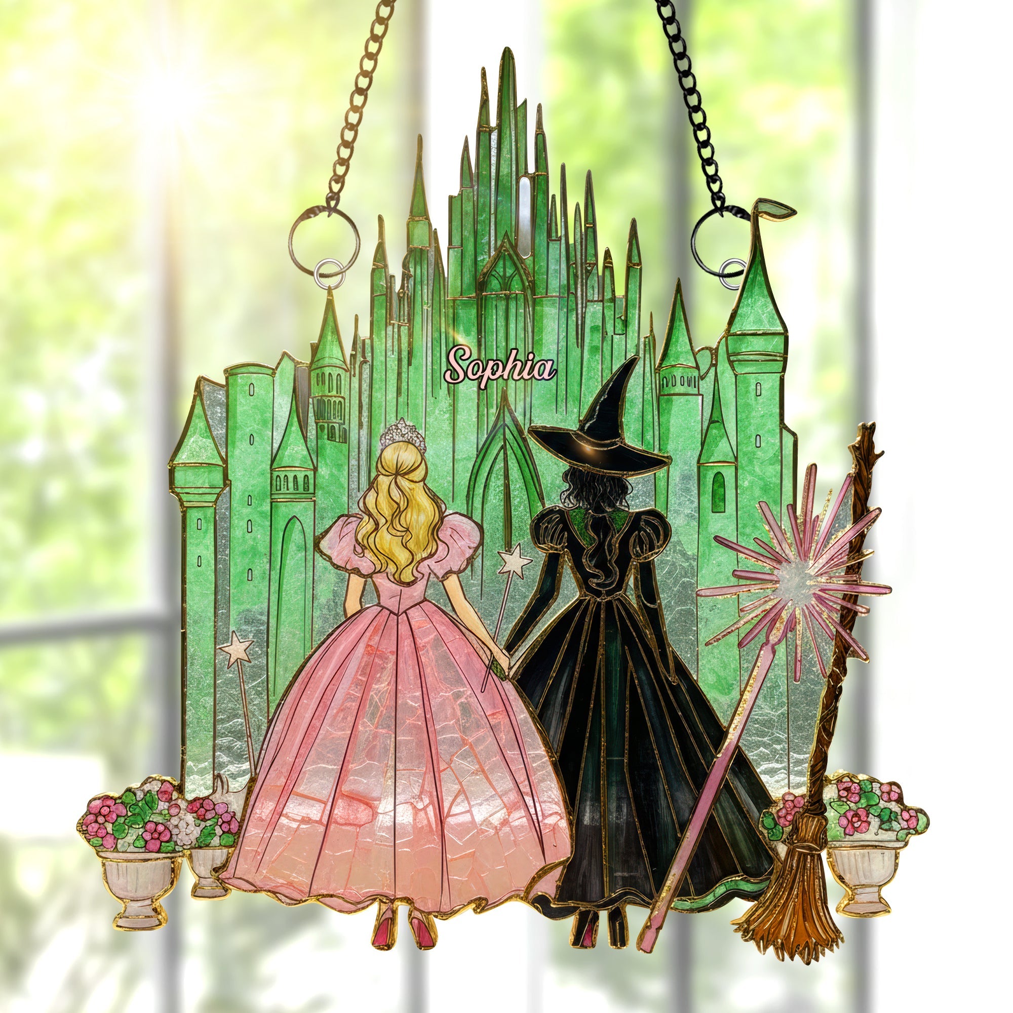 “Magic Awaits!” – Fantasy Lovers Suncatcher Ornament – Personalized Gift for All Occasions Ornament PopCulturePrints