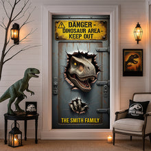 Load image into Gallery viewer, “Unlock the Adventure!” - Fantasy World Door Cover - Personalized Gift for Dino Lovers Door Covers PopCulturePrints
