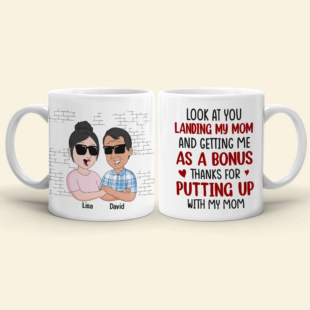 Personalized Bonus Child Mug - Funny Gift for Stepfather Coffee Mug PopCulturePrints