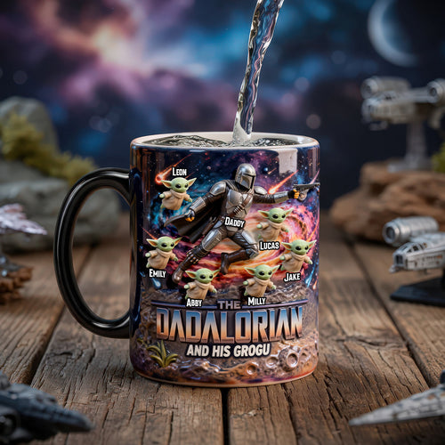 “Every Dad is a Hero” - Brave Venture Dad Magic Mug, Personalized Gift for Dads, Grandpas & More Coffee Mug PopCulturePrints