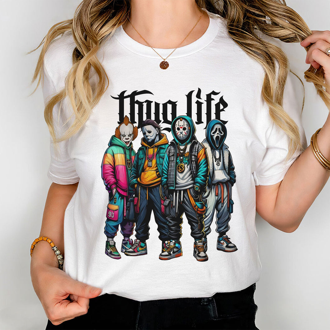 Horror Icon Boys Thug Life T-Shirt - Perfect Gift for Movie Fans