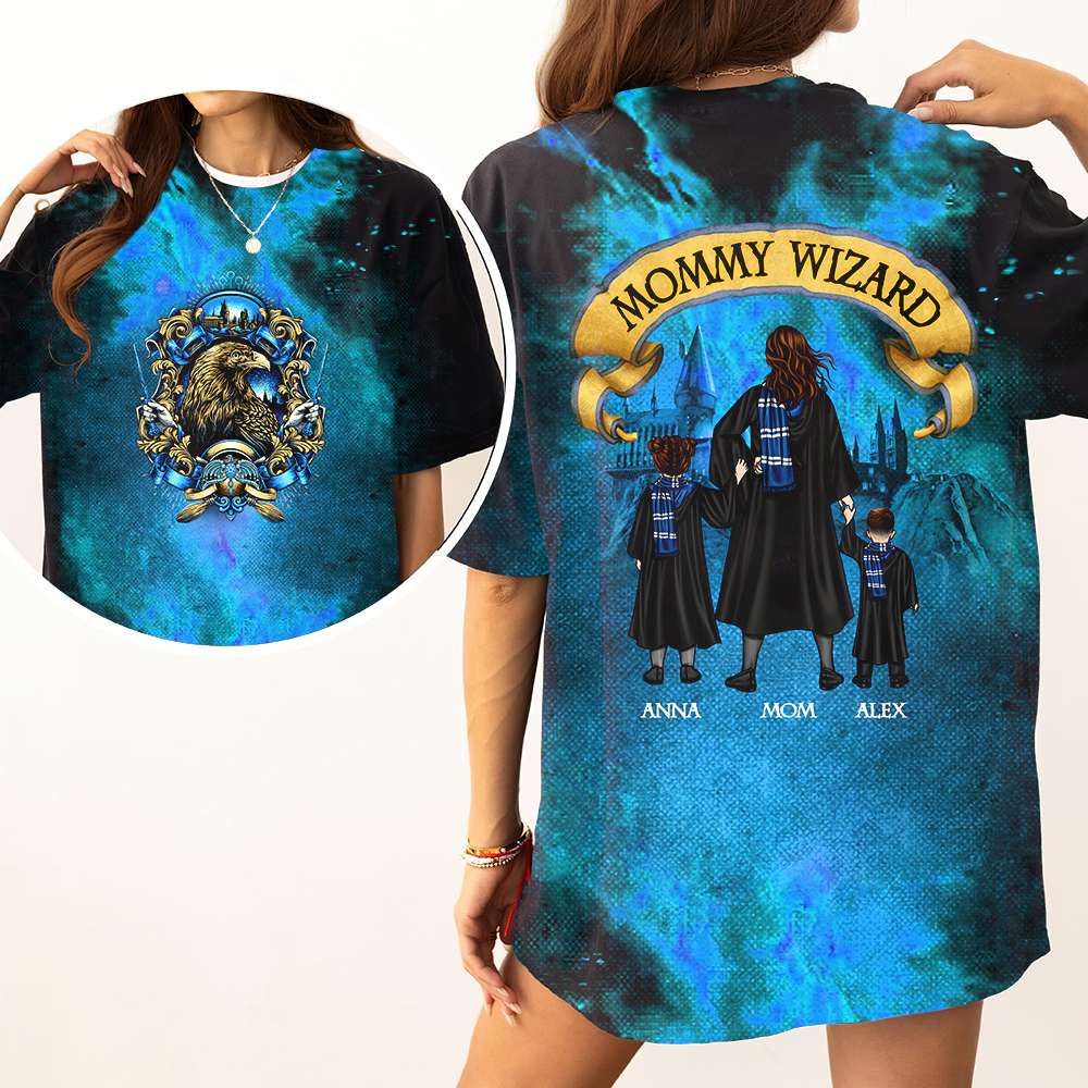 Personalized Mommy Wizard Family T-Shirt