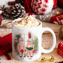 Load image into Gallery viewer, Funny Personalized Couple Christmas Mug - Wrinkly &amp; Saggy End | Valentine&#39;s Day Gifts Coffee Mug PopCulturePrints
