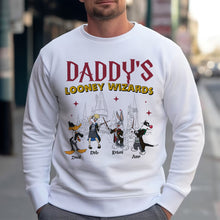 Load image into Gallery viewer, Personalized Daddy&#39;s Looney Wizards T-Shirt
