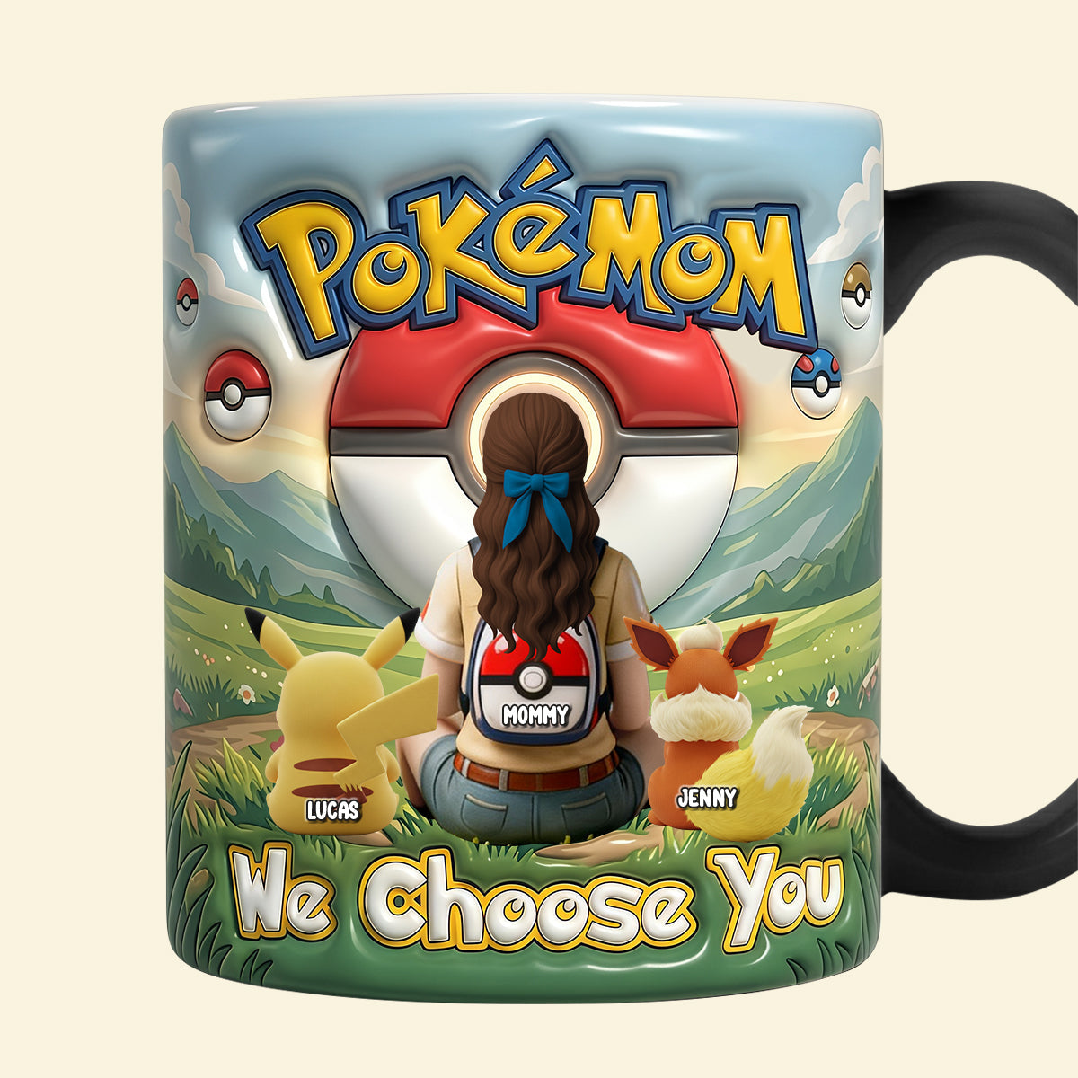 “We Choose You, Mom!” - Personalized Magic Mug for Moms and Grandmas Coffee Mug PopCulturePrints