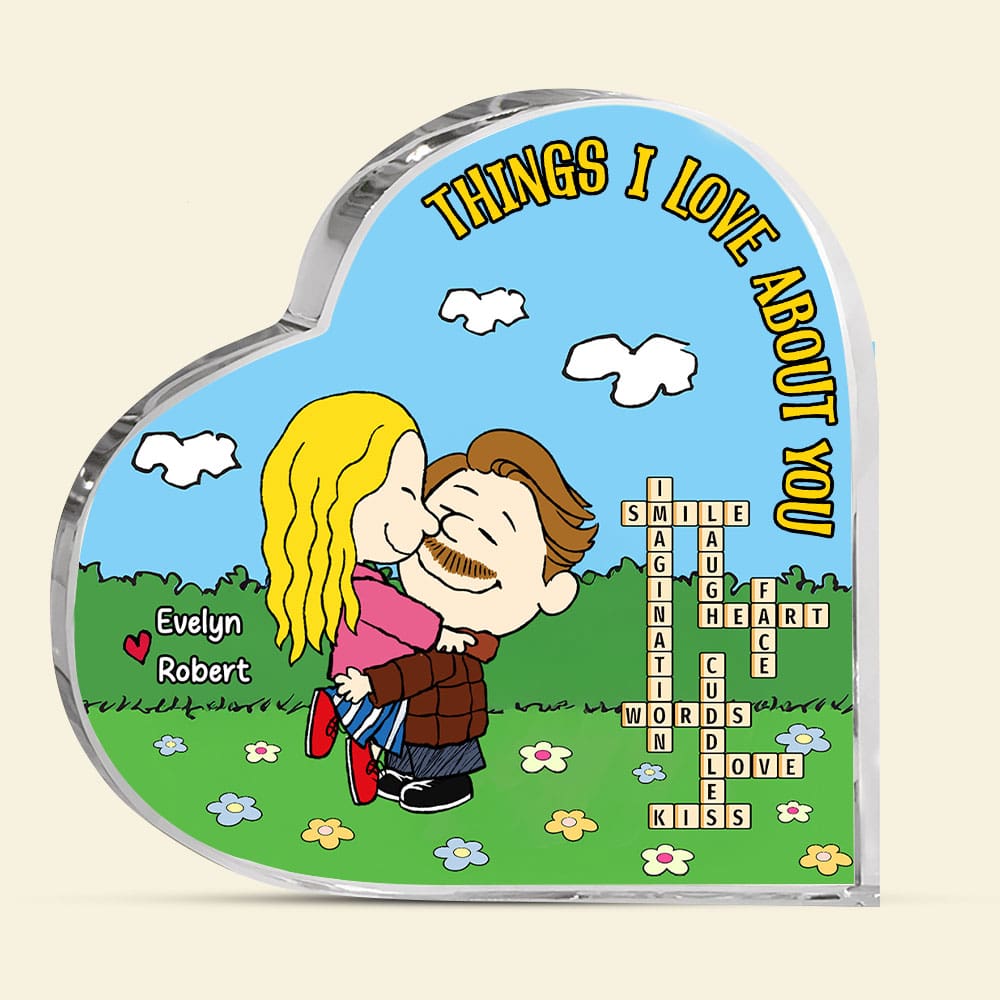 Personalized Romantic Couple Heart Plaque Shaped Plaques PopCulturePrints