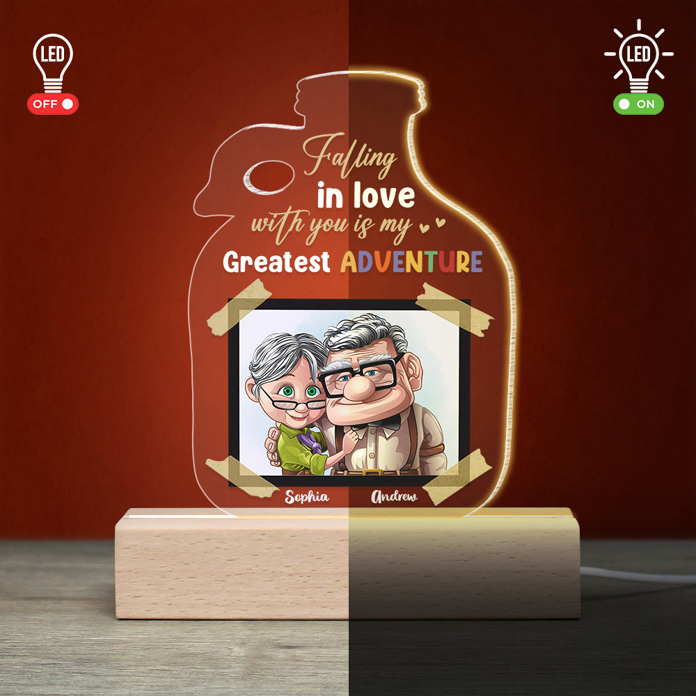 Customizable LED Couple Light - Perfect Valentine's Day Gifts for Anniversaries Led Night Light PopCulturePrints