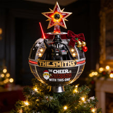 Load image into Gallery viewer, "May the Cheer Be Strong" - Personalized Tree Topper for Family Christmas Gifts Ornament PopCulturePrints
