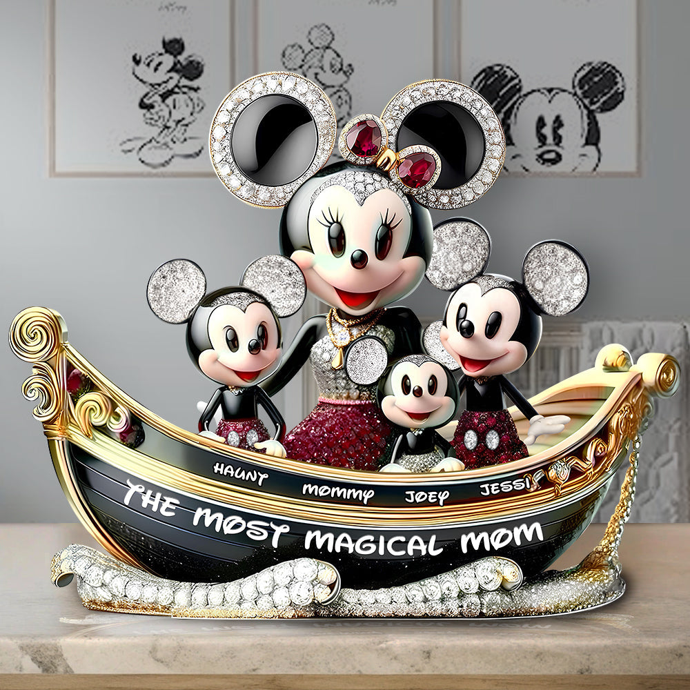 The Most Magical Mom - Personalized Acrylic Plaque for All Amazing Moms Shaped Plaques PopCulturePrints