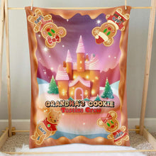 Load image into Gallery viewer, Custom Christmas Blanket for Grandma - Personalized Cookie Design
