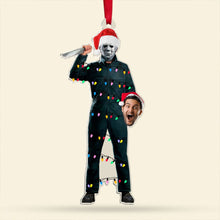 Load image into Gallery viewer, Personalized Horror Movie Fans Christmas Ornaments - Funny Custom Photo Gifts
